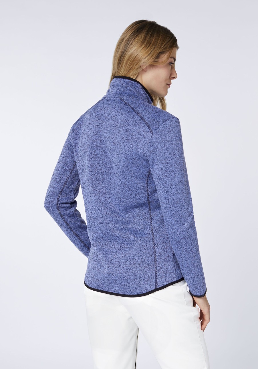 Damen chiemsee Fleece & Funktionswasche | Leicht Melierte Jacke Aus Knit-Fleece