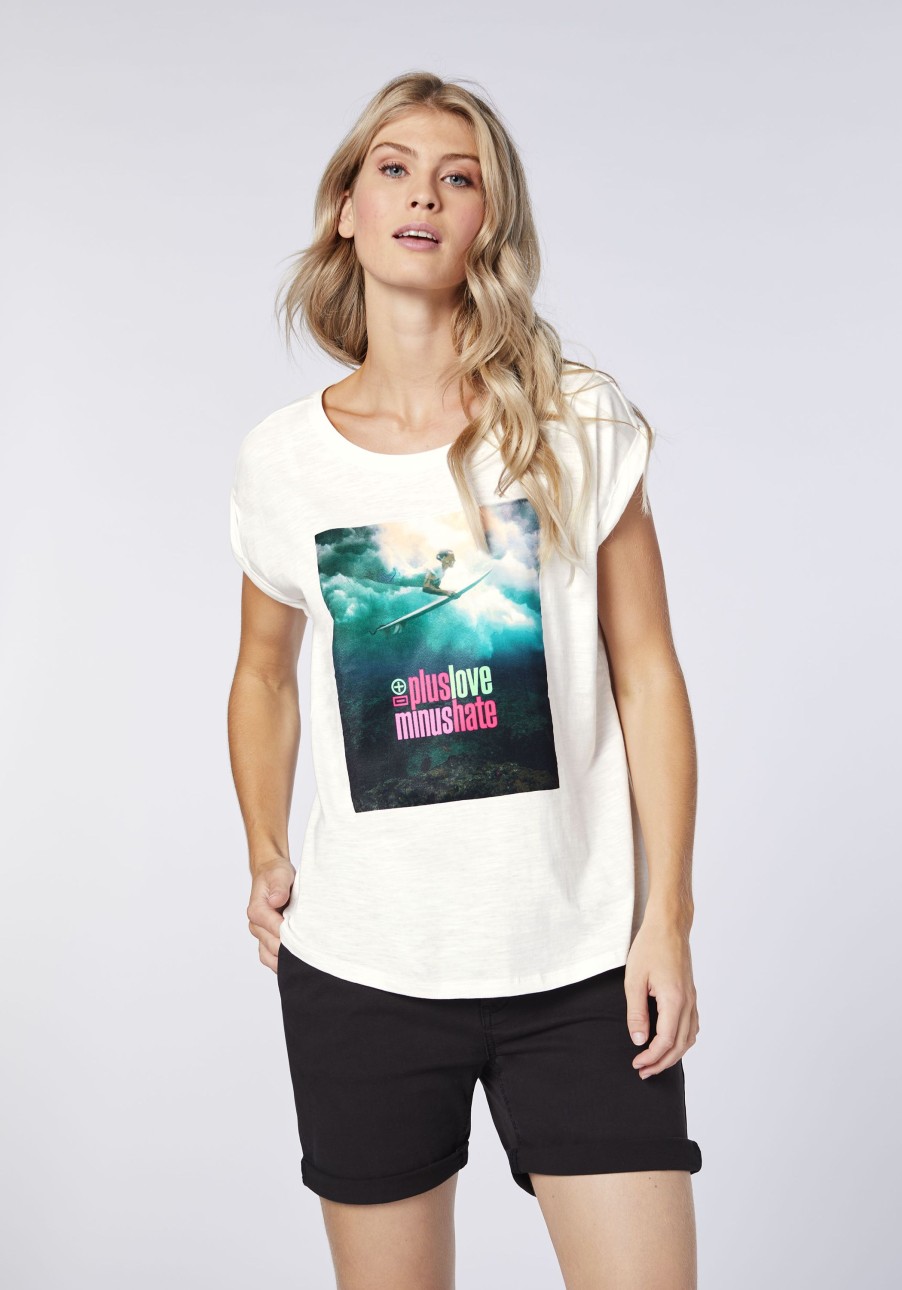 Damen chiemsee T-Shirts & Tops | T-Shirt Aus Jersey Mit Frontprint