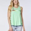 Damen chiemsee T-Shirts & Tops | Ausgestelltes Tanktop Mit Multicolour-Logo