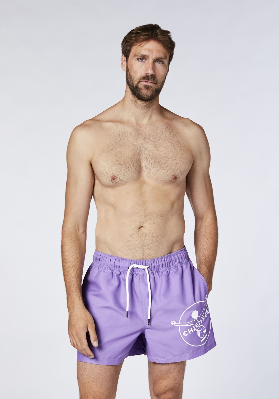 Herren chiemsee Badeshorts & Surfshorts | Badeshorts Mit Label-Symbol Und Taschen