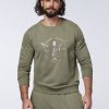 Herren chiemsee Sweatshirts & Sweatjacken | Sweater Aus Baumwollmix Im Label-Look