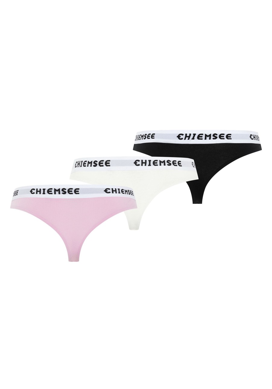 Damen chiemsee Unterwasche & Socken | 3Er-Pack String Mit Label-Bund