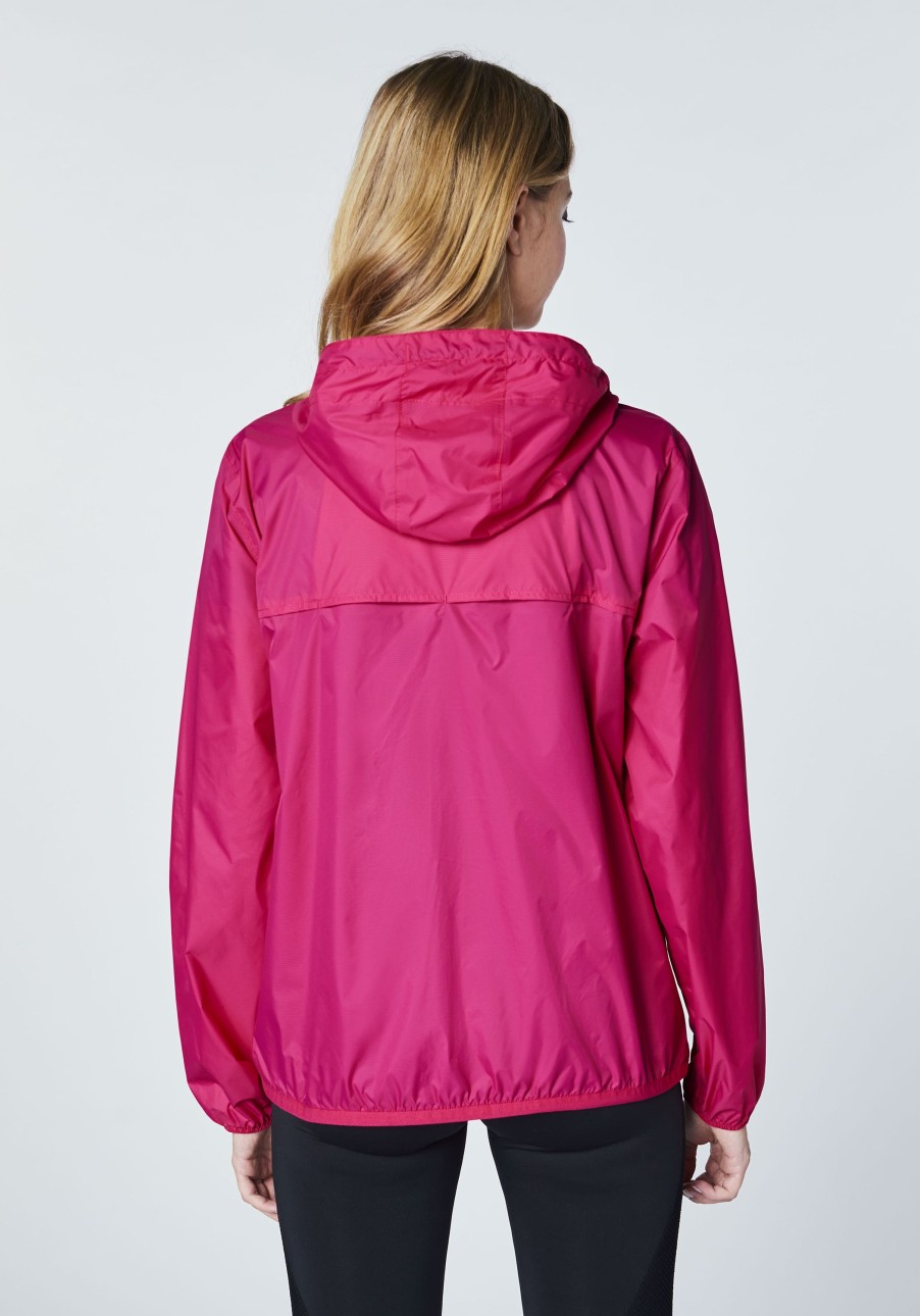 Damen chiemsee Ski- & Funktionsjacken | Kapuzen-Regenjacke In Funktionaler Qualitat Mit Logo-Motiv