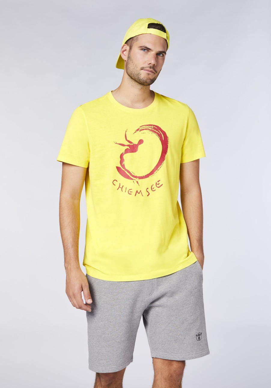 Herren chiemsee T-Shirts & Tanks | Jersey-Shirt Mit Label-Surfer-Motiv