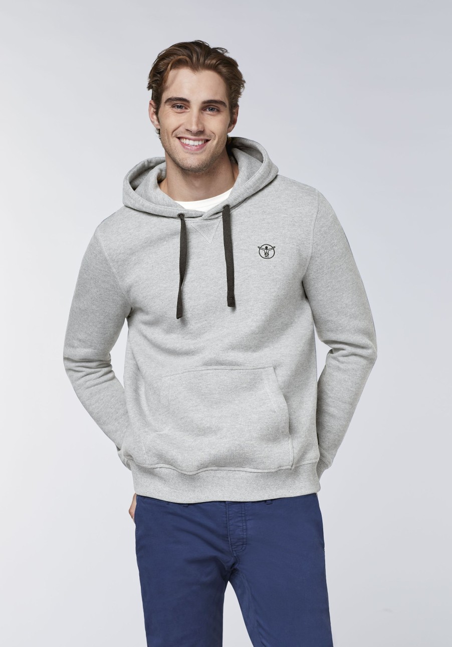 Herren chiemsee Sweatshirts & Sweatjacken | Basic-Hoodie Aus Baumwollmix Mit Logo