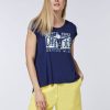 Damen chiemsee T-Shirts & Tops | Boxy T-Shirt Mit Multicolour-Jumper-Print