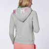 Damen chiemsee Sweatshirts & Sweatjacken | Sweatjacke Aus Baumwollmix Mit Logo-Kapuze