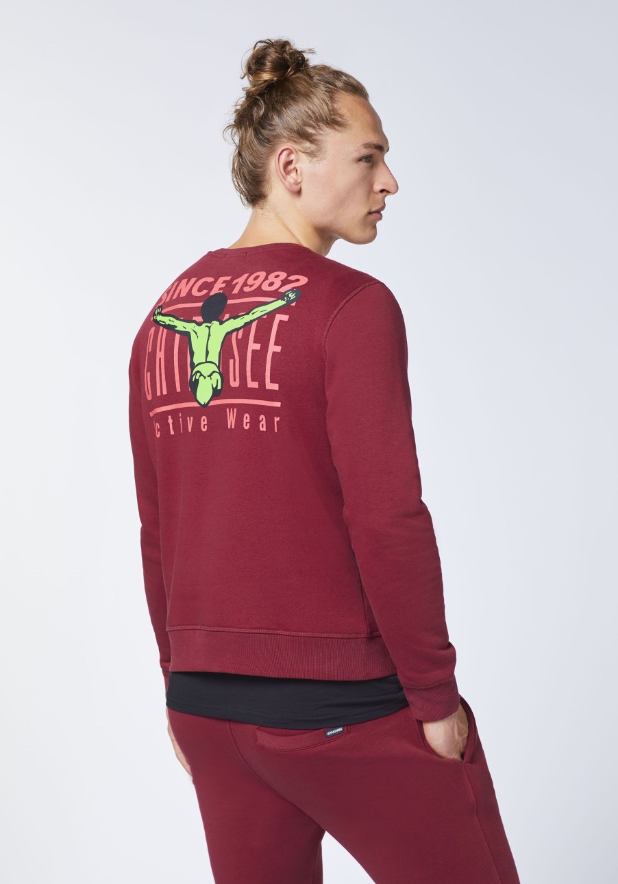 Herren chiemsee Sweatshirts & Sweatjacken | Sweatshirt Im Coolen Retro Design Mit Ruckenprint