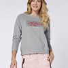 Damen chiemsee Sweatshirts & Sweatjacken | Sweater Aus Baumwollmix Mit Label-Print