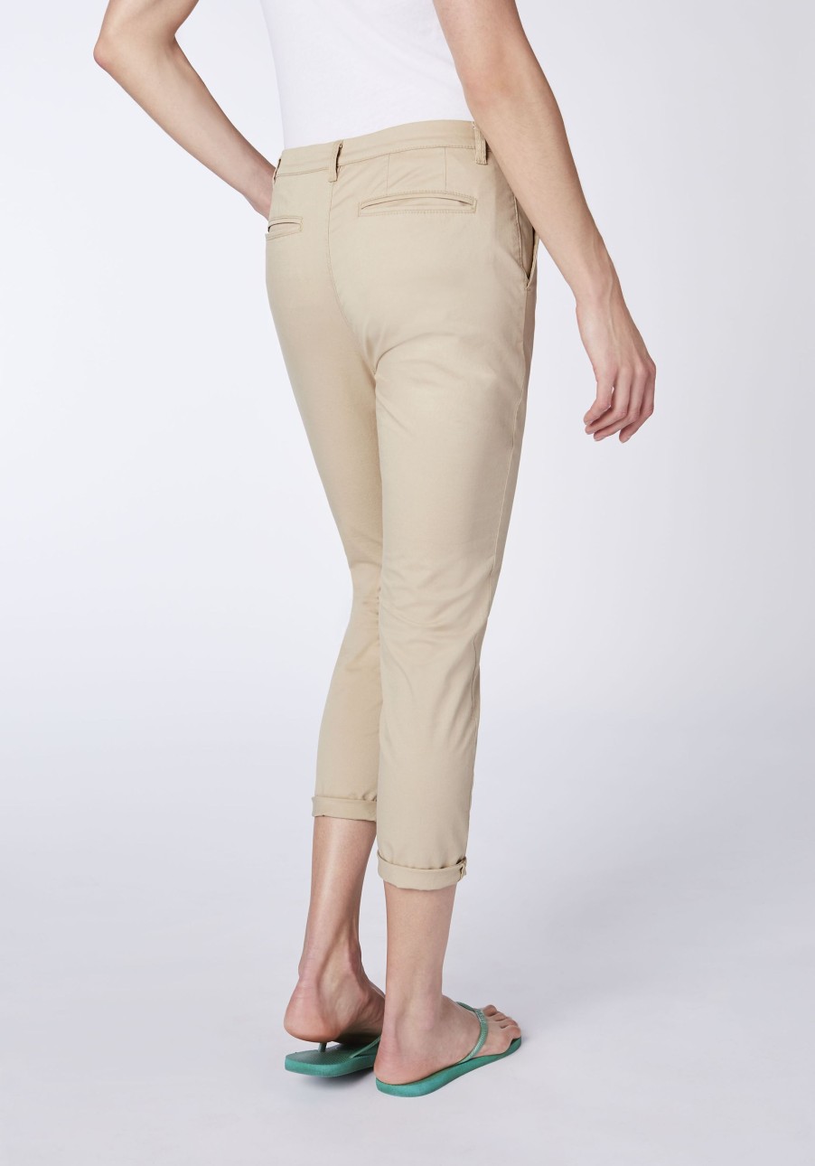 Damen chiemsee Hosen, Shorts & Leggings | Regular-Fit Chino Aus Baumwolle Mit Elasthananteil