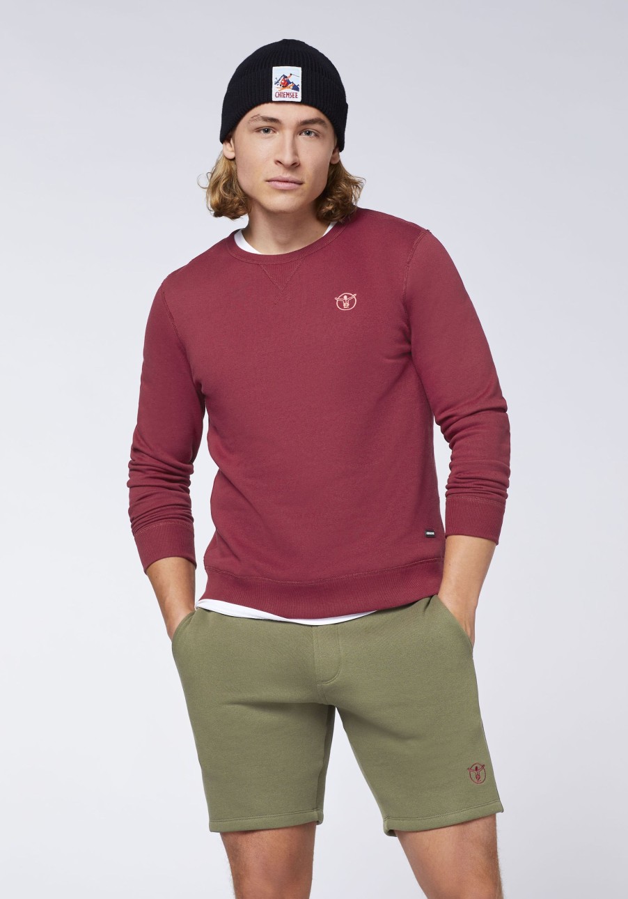 Herren chiemsee Sweatshirts & Sweatjacken | Sweater Aus Baumwollmix Im Basic-Look Mit Logo-Motiv