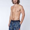 Herren chiemsee Badeshorts & Surfshorts | Knielange Badeshorts Mit Allover-Print Und Taschen