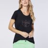 Damen chiemsee T-Shirts & Tops | T-Shirt Aus Jersey Mit Label-Frontprint