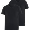 Herren chiemsee T-Shirts & Tanks | 2Er-Pack Basic-Shirt Aus Baumwollmix Mit V-Neck