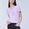 Damen chiemsee T-Shirts & Tops | T-Shirt Aus Jersey Mit Label-Frontprint