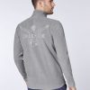 Herren chiemsee Fleece & Funktionswasche | Fleece-Jacke Mit Jumper-Motiv In Ton-In-Ton Optik