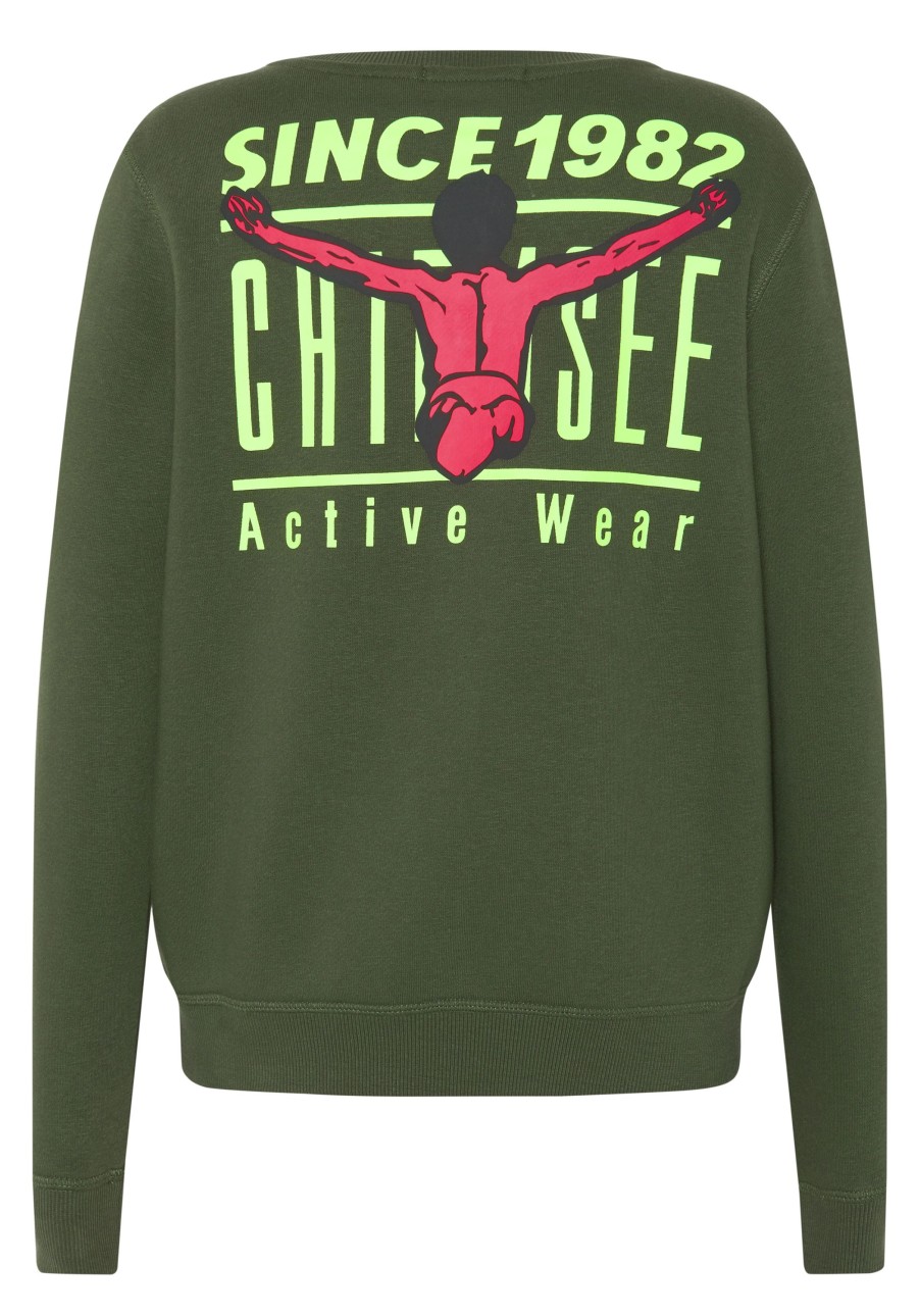 Kinder chiemsee Sweatshirts & Sweatjacken | Jungen-Sweater Aus Baumwollmix Mit Jumper-Print