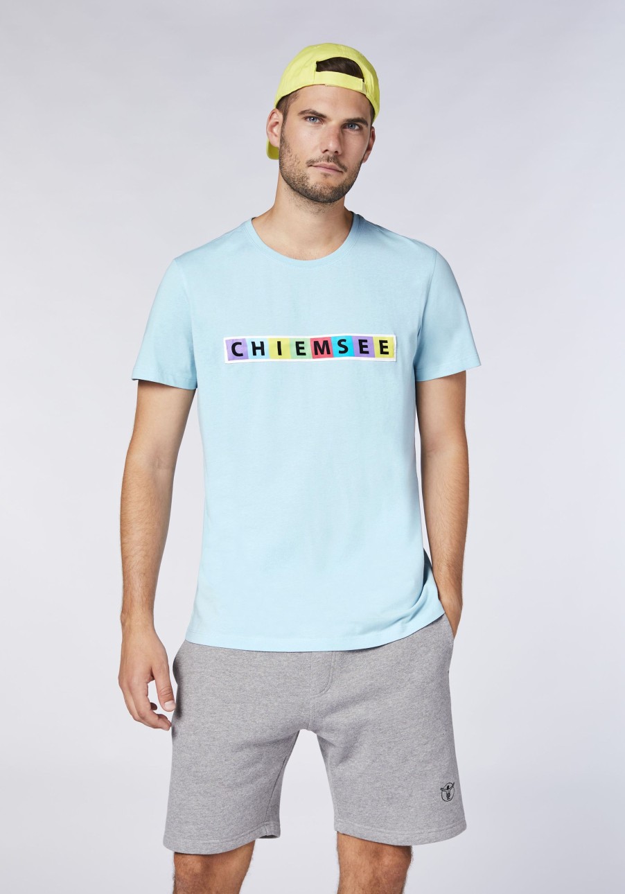 Herren chiemsee T-Shirts & Tanks | Baumwollshirt Mit Multicolour-Logo