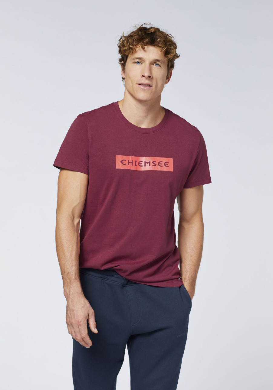 Herren chiemsee T-Shirts & Tanks | Jersey-Shirt Mit Label-Schriftzug