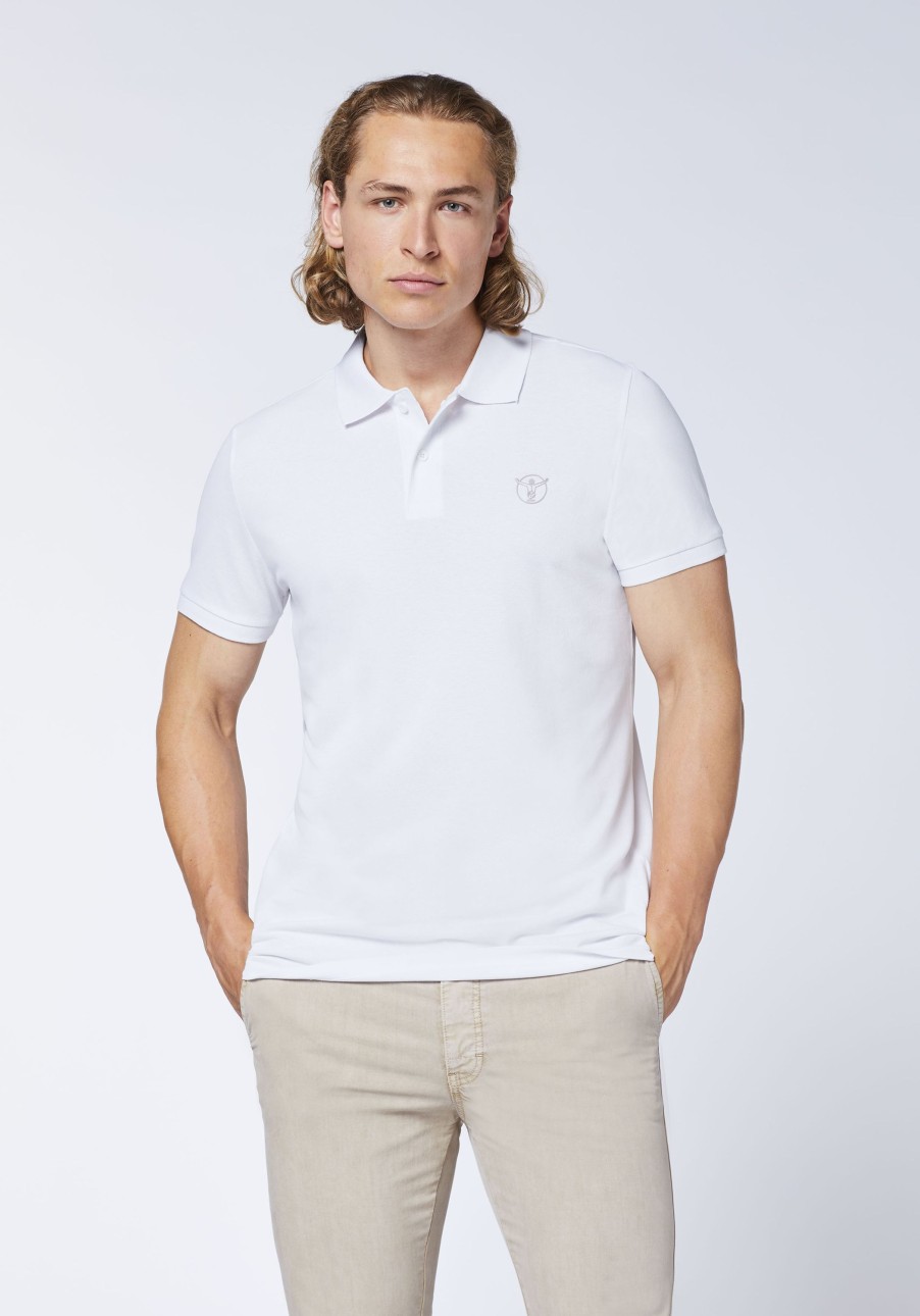 Herren chiemsee Poloshirts & Hemden | Poloshirt Aus Baumwollpique Mit Jumper-Print