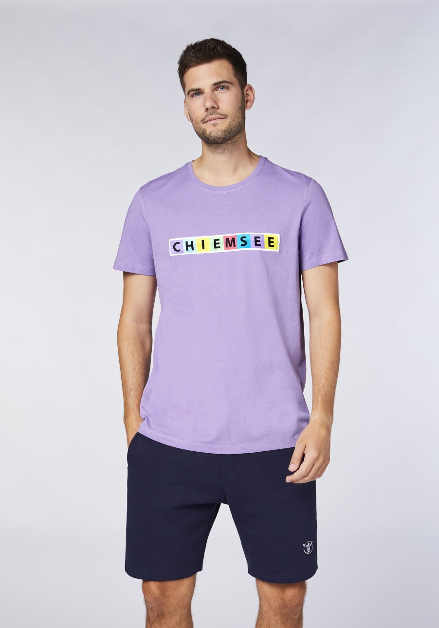 Herren chiemsee T-Shirts & Tanks | Baumwollshirt Mit Multicolour-Logo