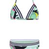 Kinder chiemsee Bikinis | Madchen-Bikini Mit Streifen Am Triangle-Top Und Slip