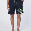 Herren chiemsee Hosen & Shorts | Regular-Fit Bermuda-Shorts Aus Baumwollmix Im Label-Look