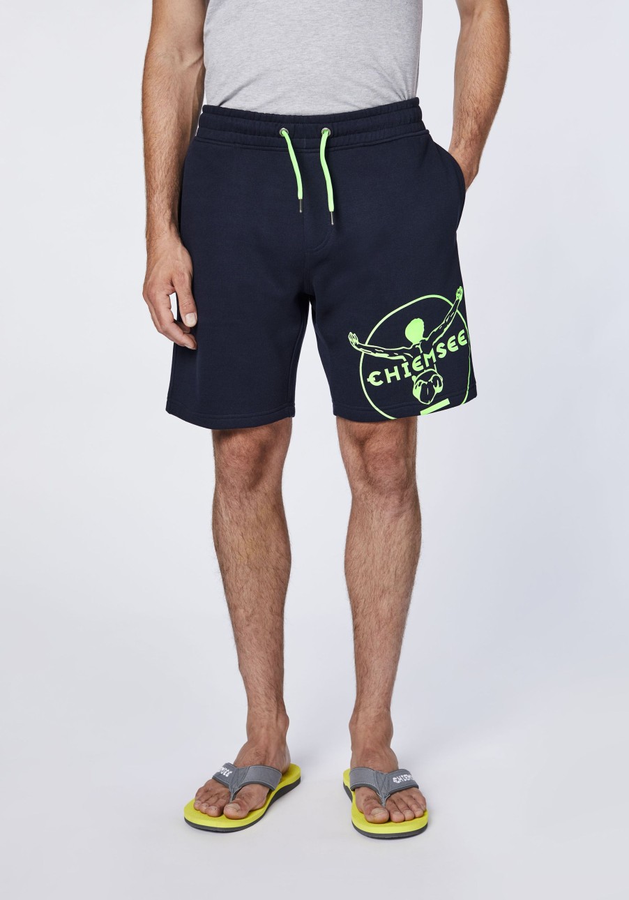 Herren chiemsee Hosen & Shorts | Regular-Fit Bermuda-Shorts Aus Baumwollmix Im Label-Look