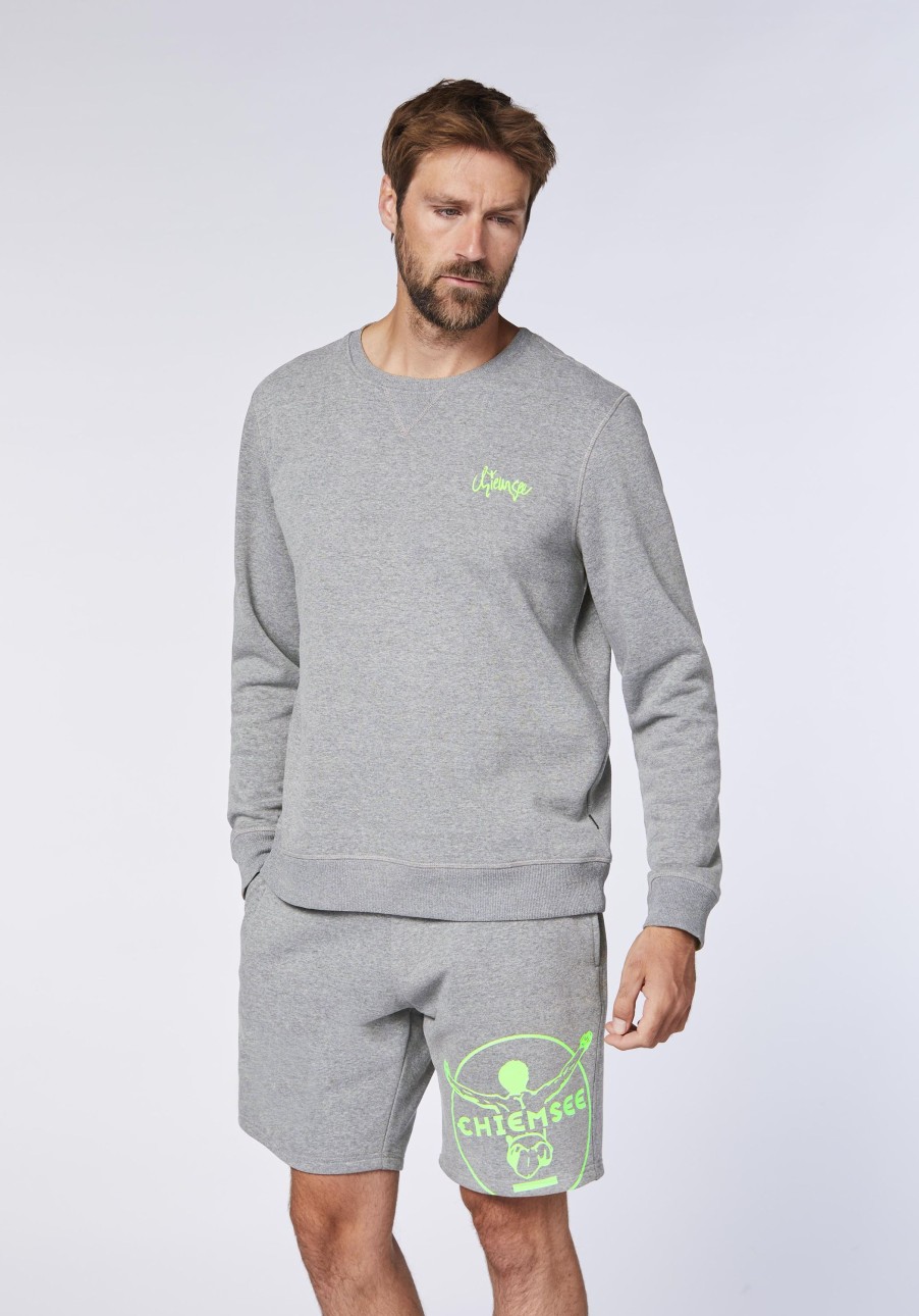 Herren chiemsee Sweatshirts & Sweatjacken | Sweater Aus Baumwollmix Mit Logo-Print