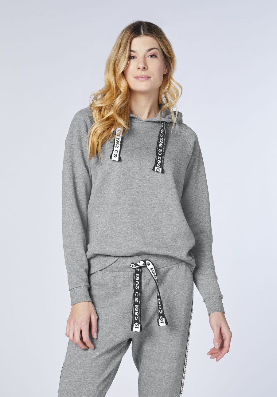 Damen chiemsee Sweatshirts & Sweatjacken | Sweat-Hoodie Mit Label-Tunnelzugband