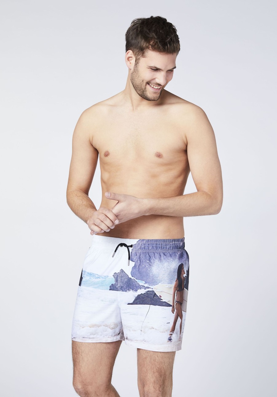 Herren chiemsee Badeshorts & Surfshorts | Badeshorts Mit Lassigem Fotoprint