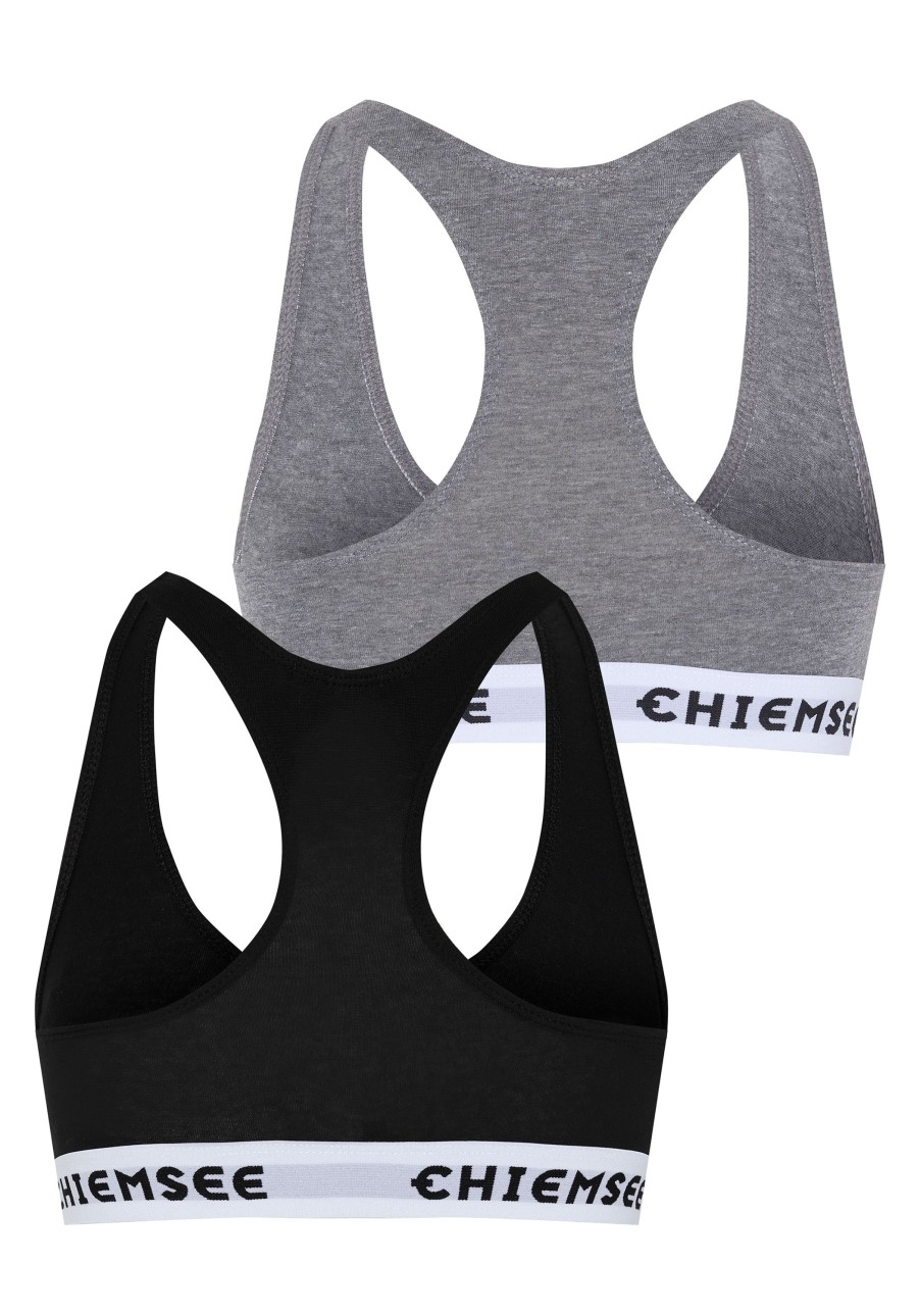 Damen chiemsee Unterwasche & Socken | 2Er-Pack Bustier Mit Logos