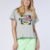 Damen chiemsee T-Shirts & Tops | Kastiges Logo-Shirt Mit No-Signal-Print