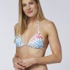 Damen chiemsee Bikinis | Klassisches Triangel-Bikini-Top, Allover Bunt Gemustert