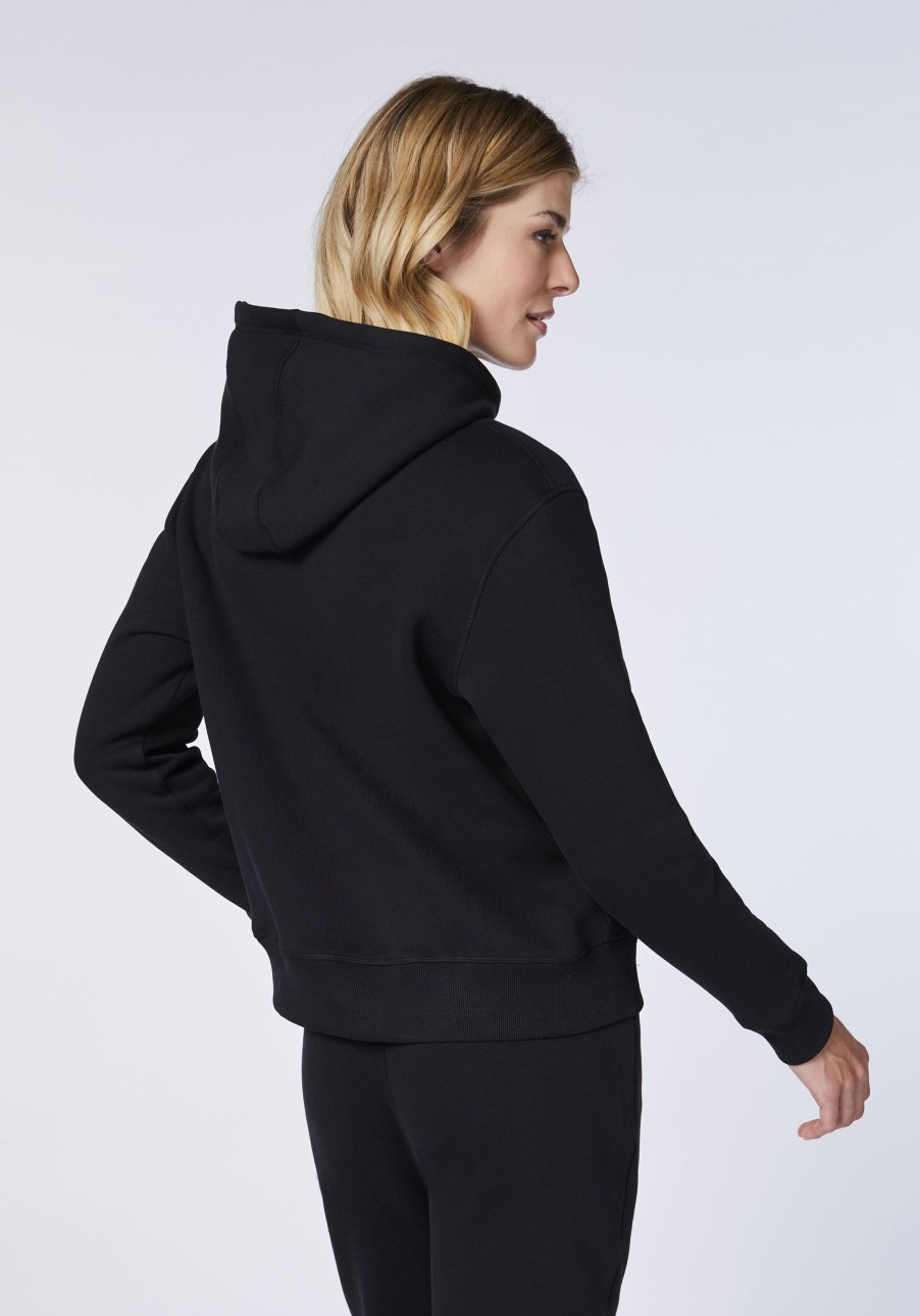 Damen chiemsee Sweatshirts & Sweatjacken | Hoodie Aus Baumwollmix Mit Logo-Tunnelzugband