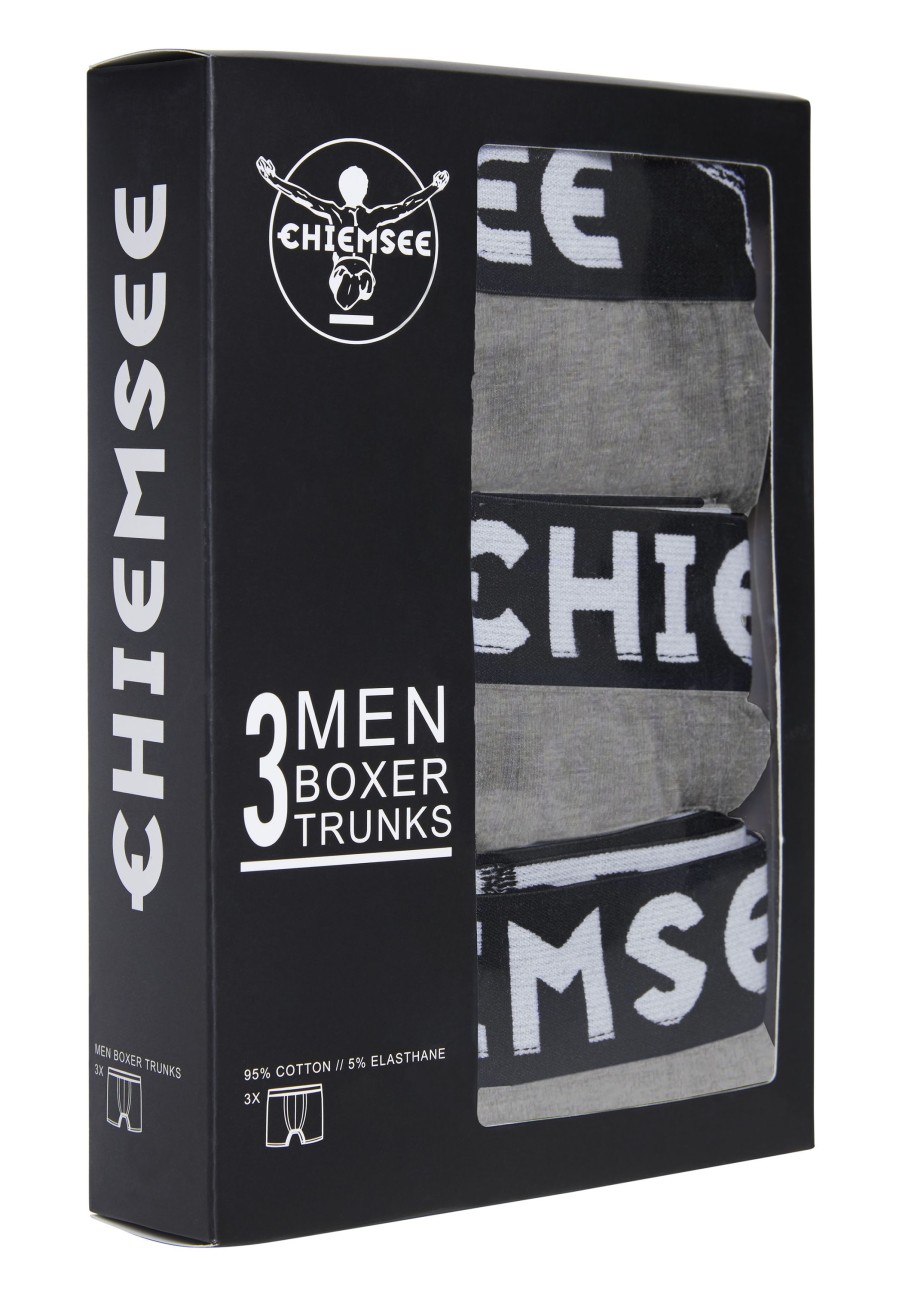 Herren chiemsee Unterwasche & Socken | 3Er-Pack Boxershorts Mit Stretch Und Logo-Bund