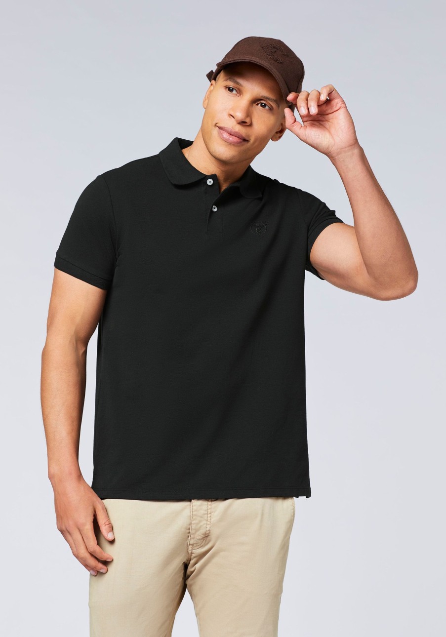 Herren chiemsee Poloshirts & Hemden | Regular-Fit Poloshirt Aus Baumwollpique Mit Logo