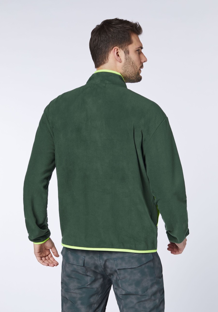 Herren chiemsee Fleece & Funktionswasche | Fleece-Pullover Mit Kragen Und Zipper