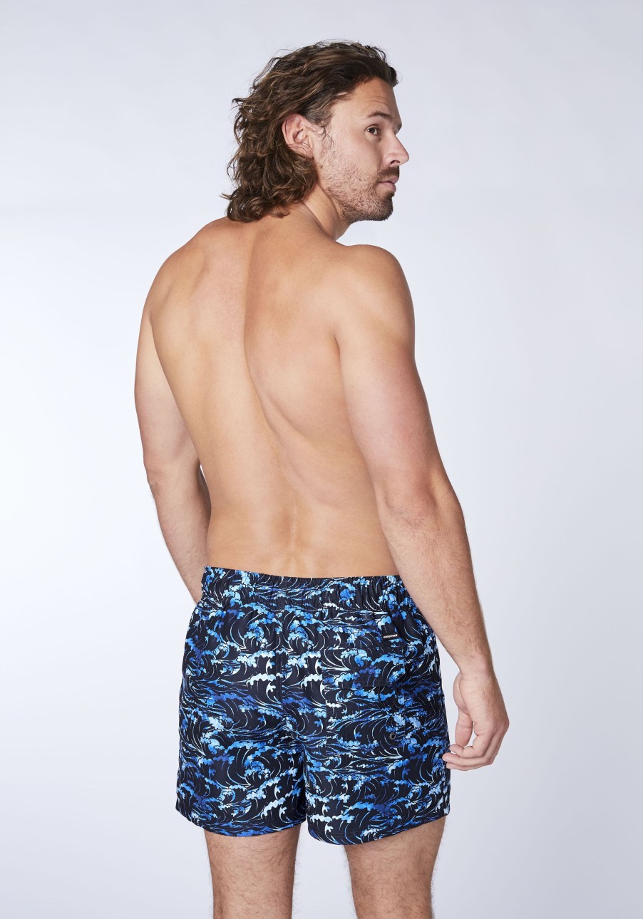 Herren chiemsee Badeshorts & Surfshorts | Badeshorts Mit Allover-Muster Und Taschen