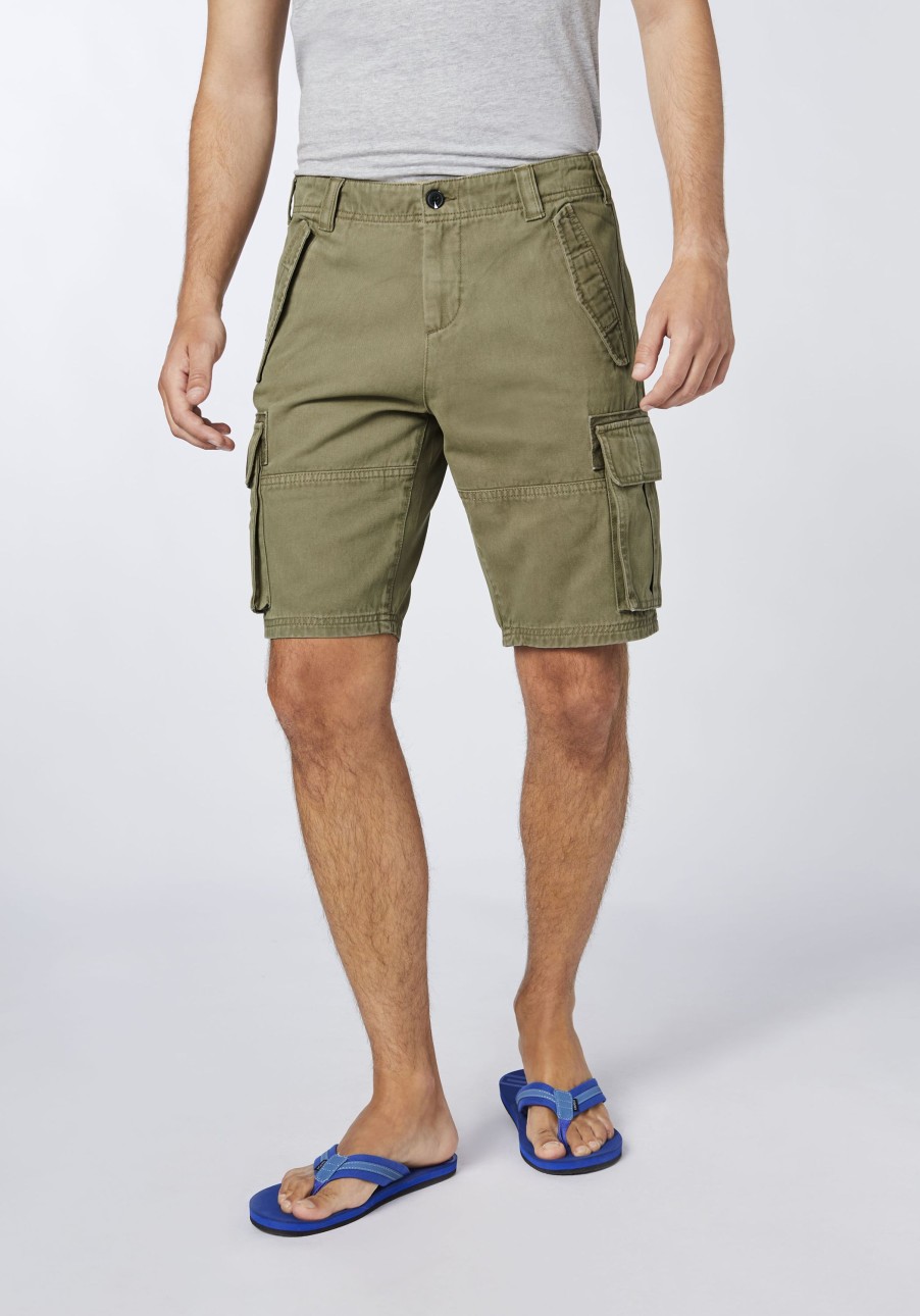 Herren chiemsee Hosen & Shorts | Regular-Fit Cargo-Shorts Aus Twill