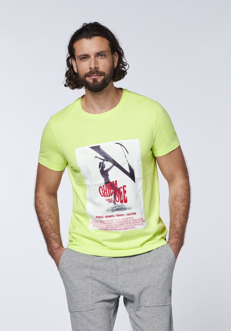 Herren chiemsee T-Shirts & Tanks | T-Shirt Aus Baumwolle Mit Surf-Fotoprint