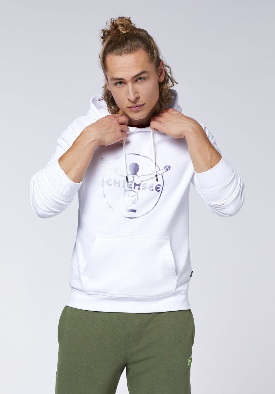 Herren chiemsee Sweatshirts & Sweatjacken | Print-Hoodie Aus Baumwollmix Im Label-Stil