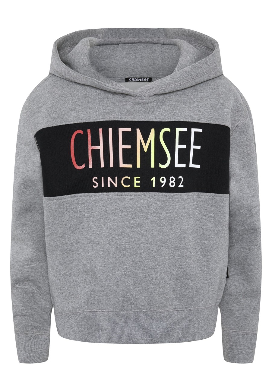 Kinder chiemsee Sweatshirts & Sweatjacken | Madchen-Hoodie Mit Label-Schriftzug Im Farbverlauf