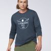 Herren chiemsee Sweatshirts & Sweatjacken | Sweater Aus Baumwollmix Im Label-Look