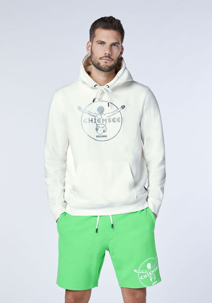 Herren chiemsee Sweatshirts & Sweatjacken | Print-Hoodie Aus Baumwollmix Im Label-Stil