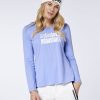 Damen chiemsee T-Shirts & Tops | Longsleeve Aus Baumwolle Mit Statement-Schriftzug