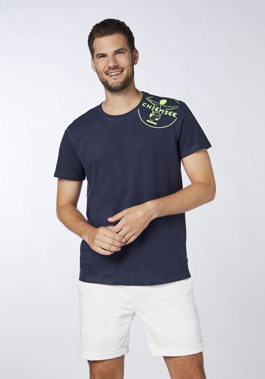 Herren chiemsee T-Shirts & Tanks | T-Shirt Aus Jersey Mit Jumper-Motiv