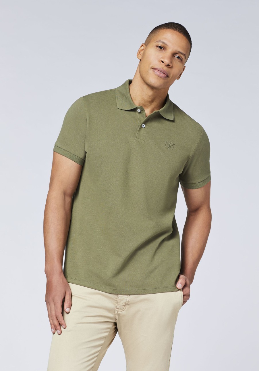 Herren chiemsee Poloshirts & Hemden | Regular-Fit Poloshirt Aus Baumwollpique Mit Logo