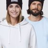 Accessoires chiemsee | Gerippte Unisex-Beanie Mit Plus-Minus-Patch