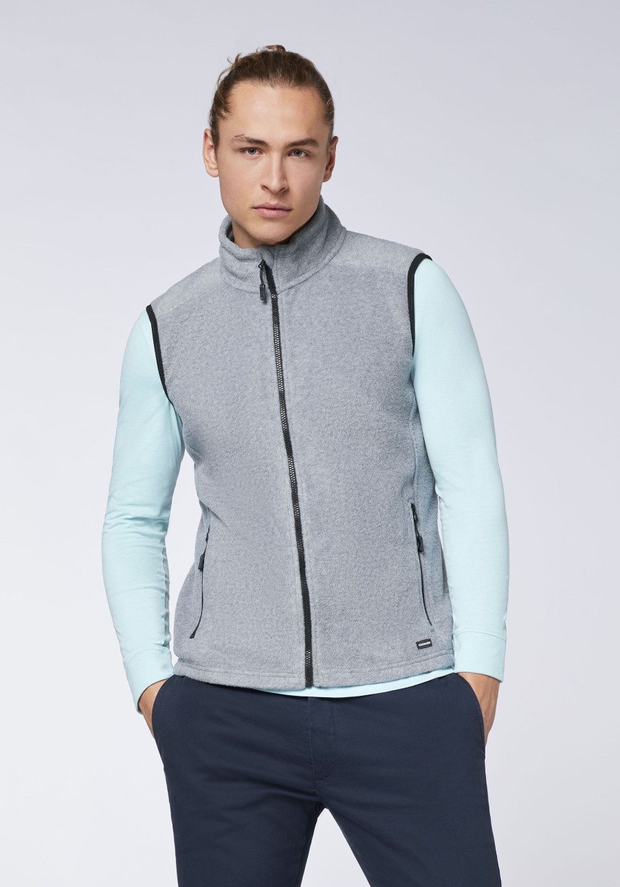 Herren chiemsee Fleece & Funktionswasche | Weste Aus Fleece Mit Ton-In-Ton Jumper